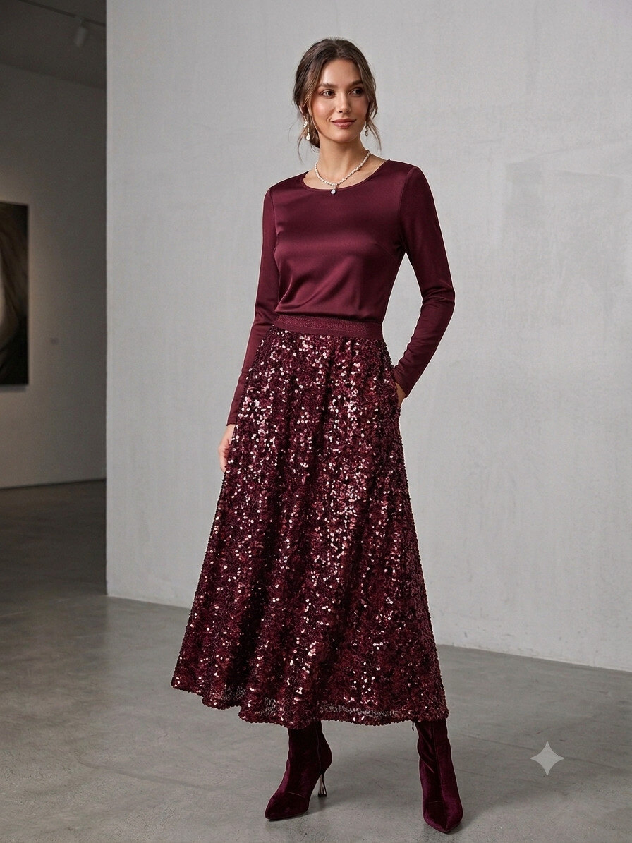 Wholesaler WISH BY ANJEE - Sequin skirt