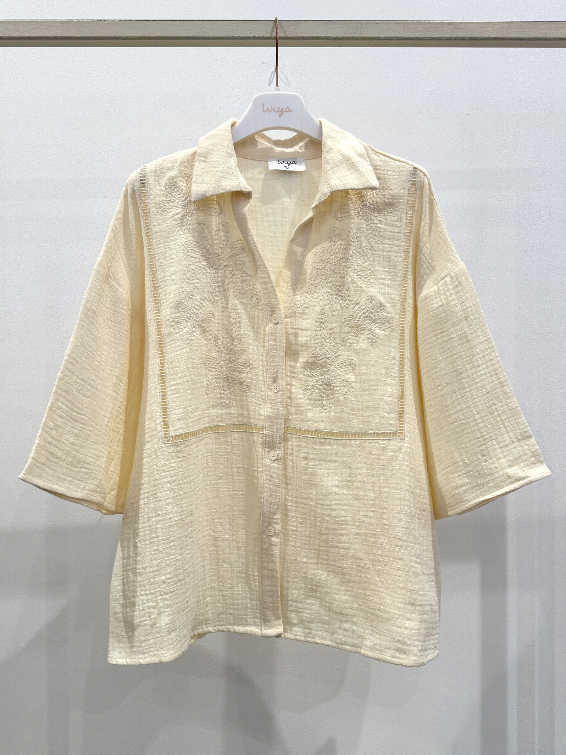 Grossiste WIYA SRL - Smith Shirt Cotton Sleeve in mussola