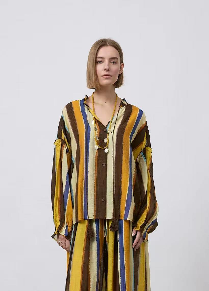 Mayorista WIYA SRL - Camisa a rayas boho