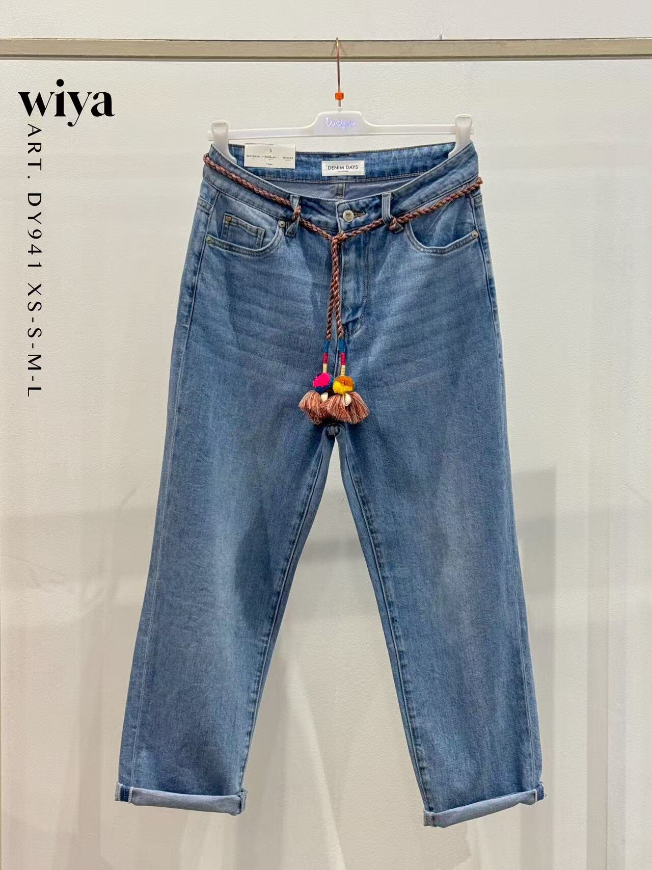 Grossiste WIYA SRL - Jean avec corde pompe