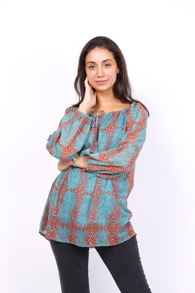 Wholesaler World Fashion - Long -sized Long Sleeping Woman Blouse - Elegant and Comfortable