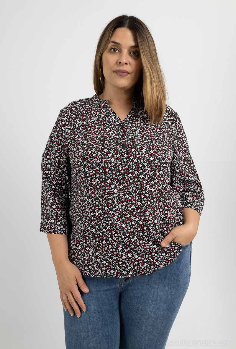 Wholesaler World Fashion - Blouse with flower print