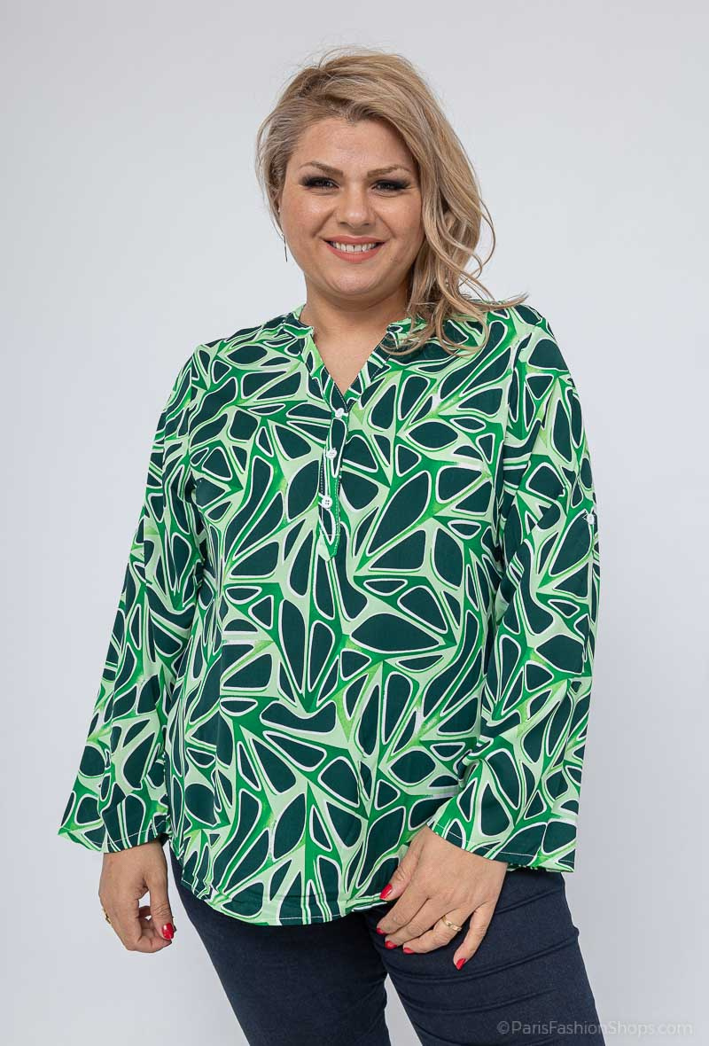 Grossiste World Fashion - Blouse fluide & casual GT manches longues - Imprimé