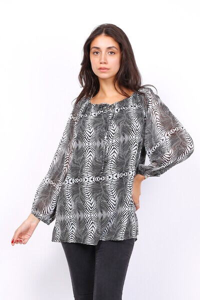 Wholesaler World Fashion - Long -sized Long Sleeping Woman Blouse - Elegant and Comfortable