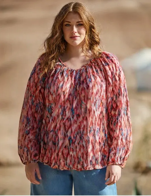 Wholesaler World Fashion - Long -sized Long Sleeping Woman Blouse - Elegant and Comfortable