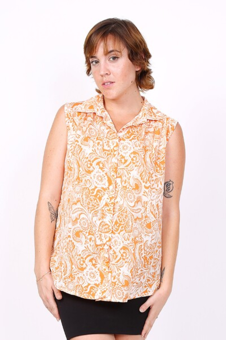 Wholesaler World Fashion - GT fluid & casual sleeveless shirt - Printed