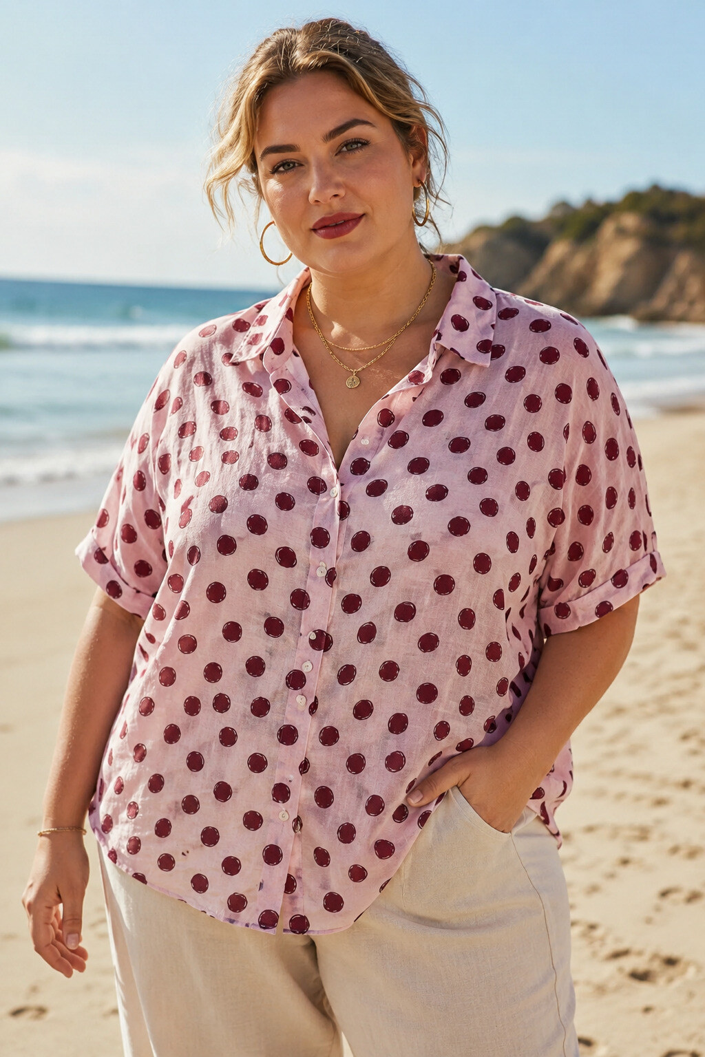 Grossiste World Fashion - Chemise Rayonne courtes Grande Taille Manches courtes – Élégante et Confortable