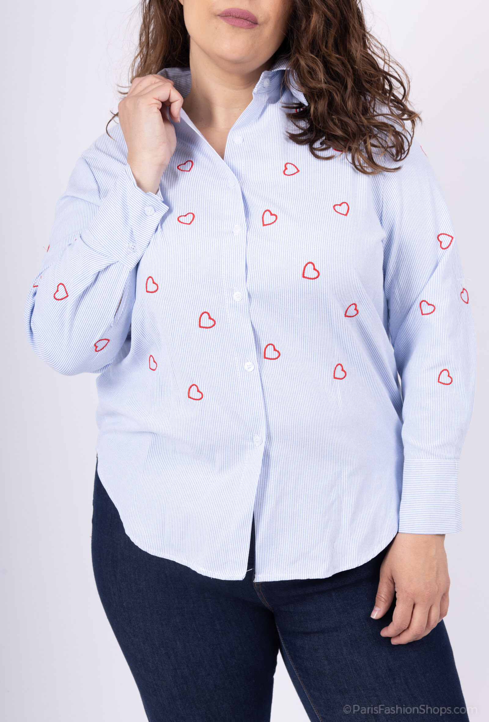 Großhändler World Fashion - Langgründe weibliche Streifen mit langen Ärmeln - elegant und komfortabel