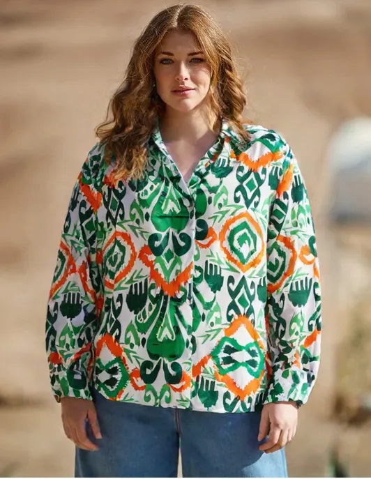 Grossiste World Fashion - Chemise Femme Grande Taille Manches longues – Élégante et Confortable