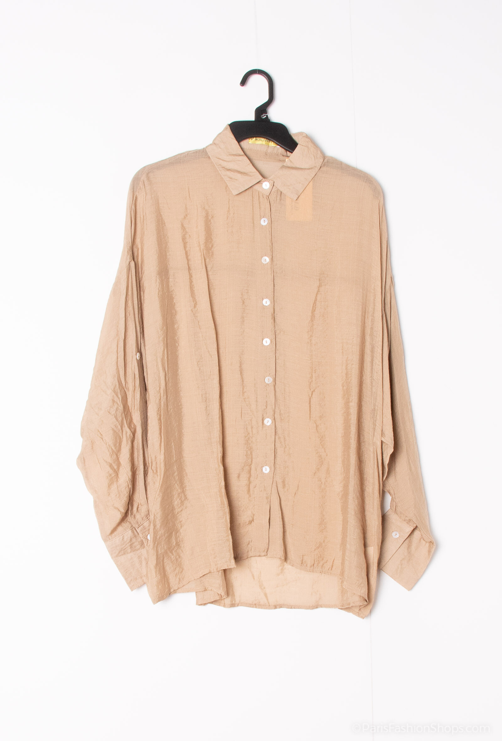 Großhändler World Fashion - Rayon Hemd Damen Übergröße Langarm - Elegant und Bequem
