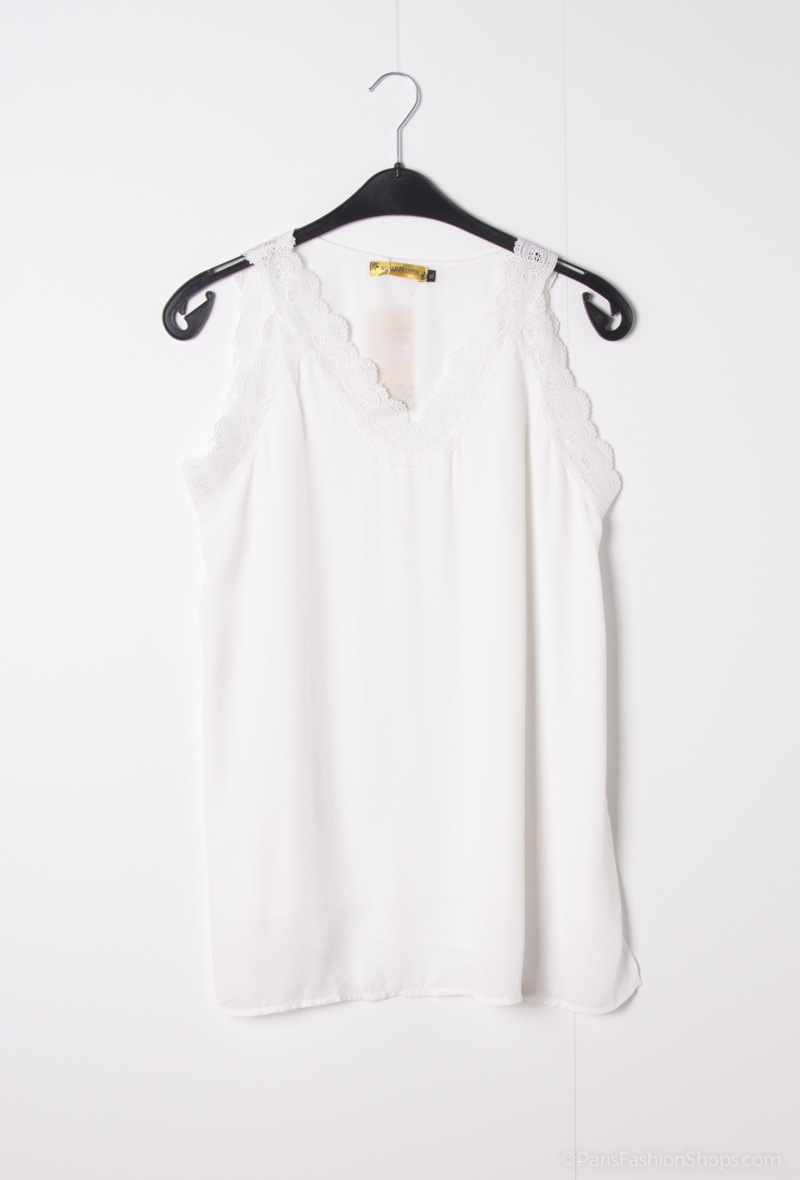 Wholesaler World Fashion - GT lace tank top - Plain