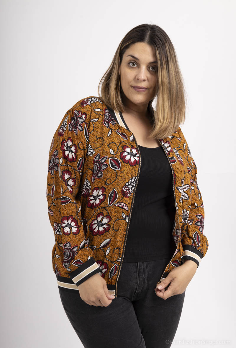 Wholesaler World Fashion - GT bombers with pockets - Floral print