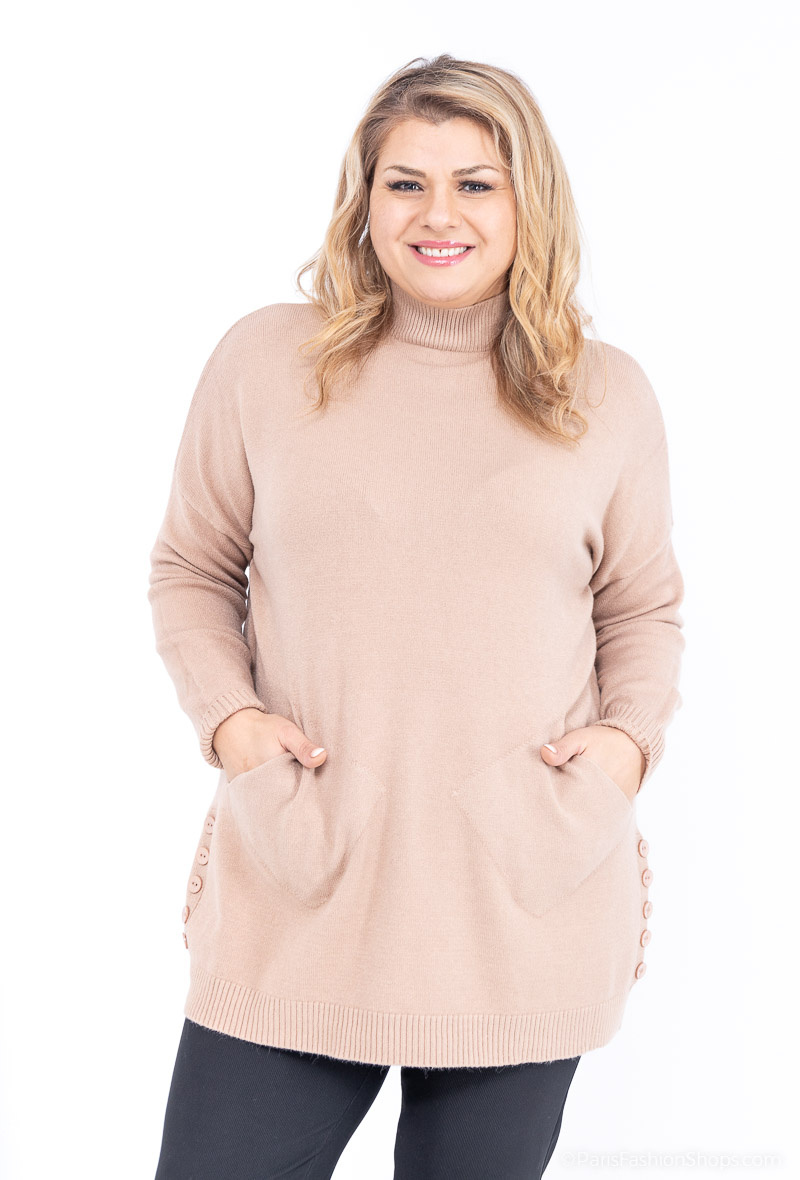 Mayorista World Fashion - Jersey GT de cuello alto con cachemira