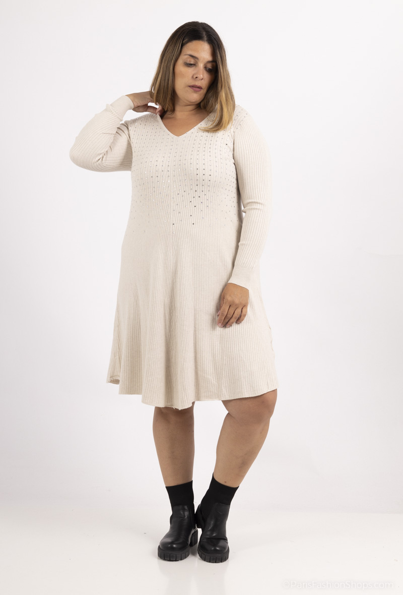 Mayorista World Fashion - Jersey de vestir GT con cachemira y strass