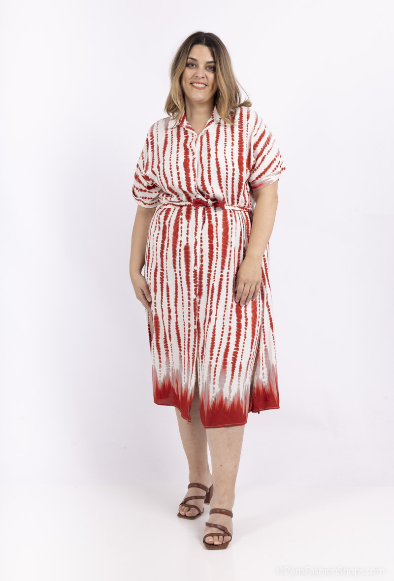 Wholesaler World Fashion - GT short-sleeved shirt dress - Printed