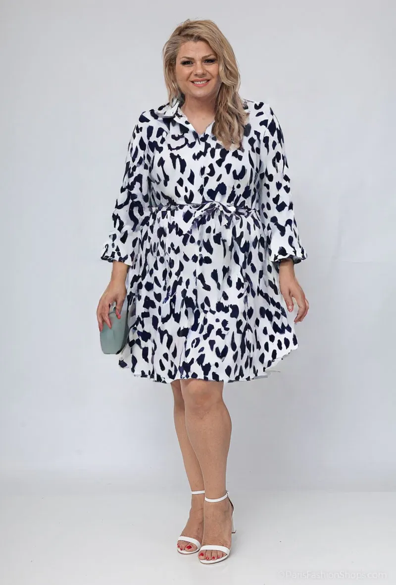 Mayorista World Fashion - Vestido de camisa de manga 3/4 - elegante y cómodo