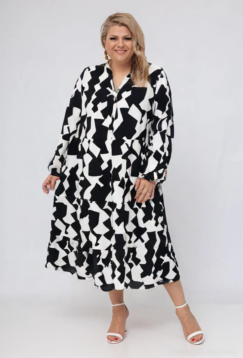 Mayorista World Fashion - Vestido de mujer grande Mangas largas - elegante y cómodo