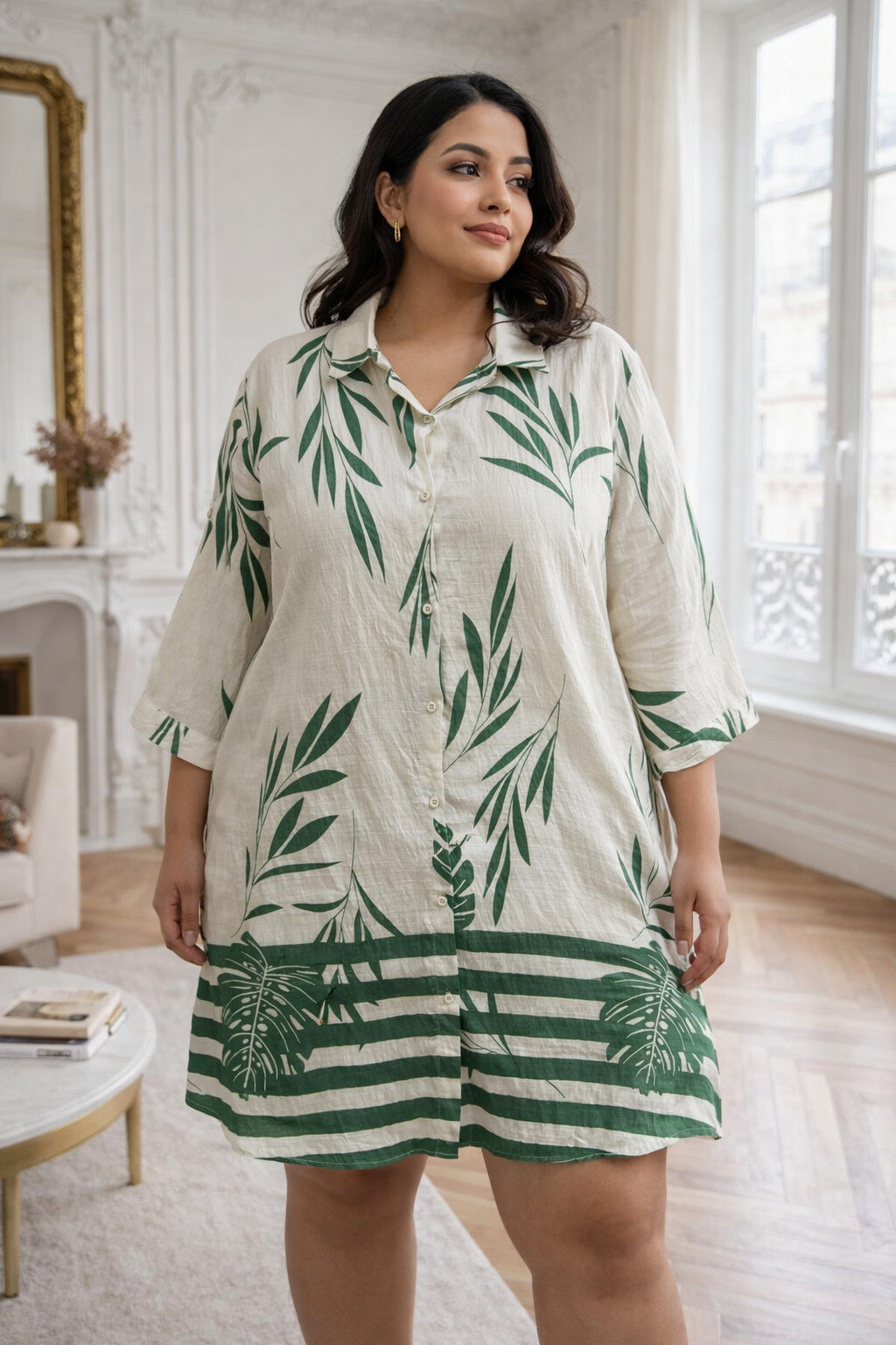 flowy shirt dress Casual A-Line T-Shirt with Pockets Product Description Tribal Flowy Shirt Dress With