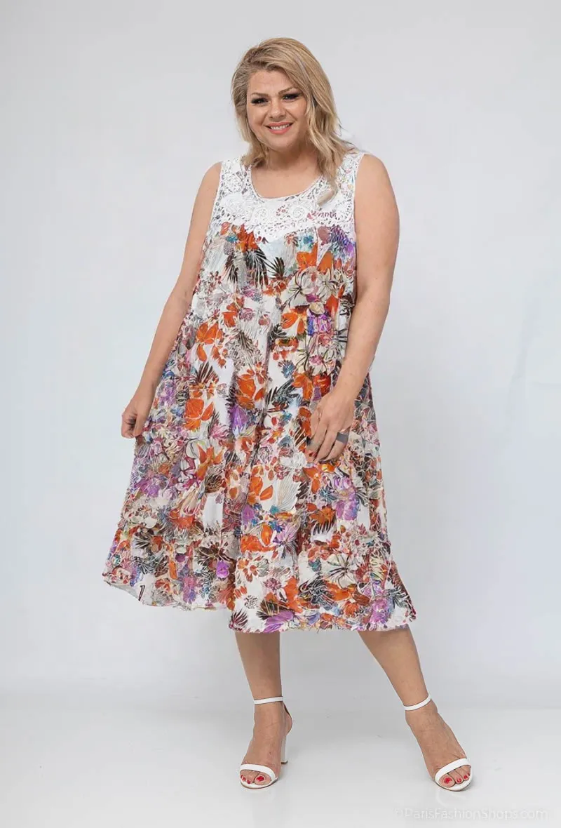 Wholesaler World Fashion - Long Woman Woman Dress without sleeve - Elegant and comfortable