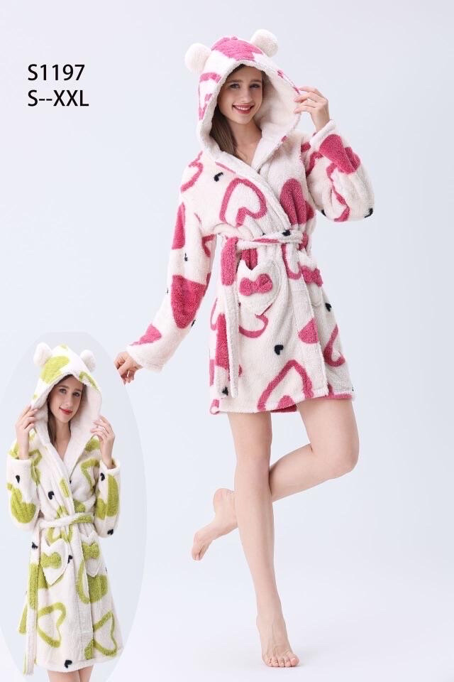 Mayorista Xin Feng Yun - Albornoz de invierno para mujer.