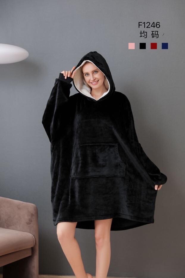 Wholesaler Xin Feng Yun - Unisex fleece hooded pajamas