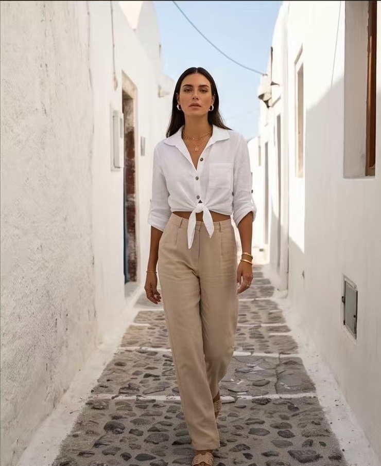 Mayorista YALI MODA - Camisa de lino "Brisa Fresca"