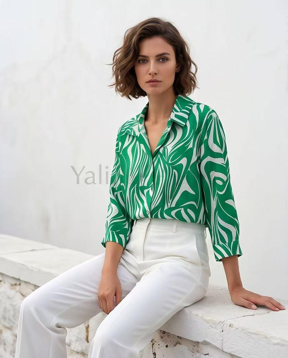 Wholesaler YALI MODA - Geometric Shirt