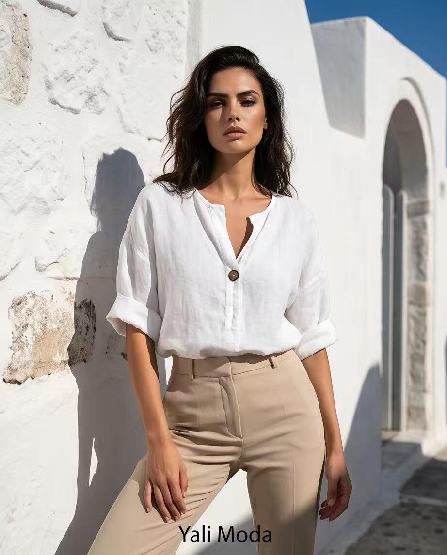 Mayorista YALI MODA - Camisa de lino "Sol de Verano"