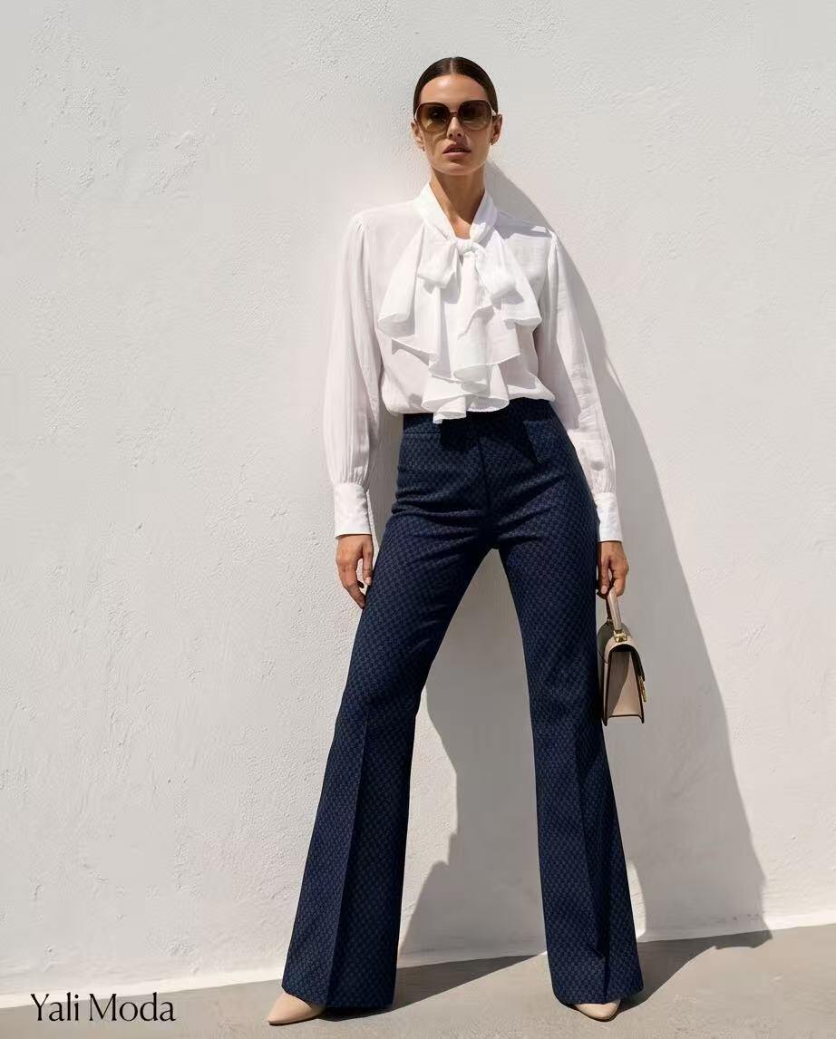 Mayorista YALI MODA - Camisa de Satén Elegancia Blanca