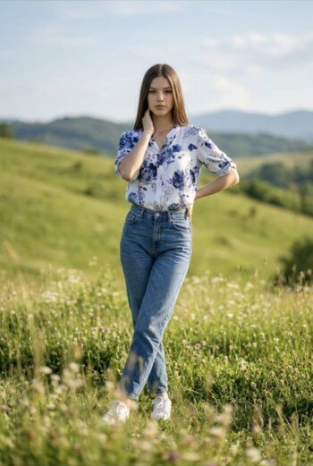 Wholesaler YALI MODA - Summer Shirt "Serene Blue"