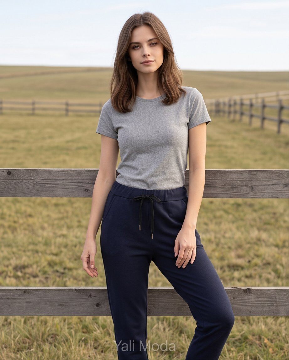 Wholesaler YALI MODA - Stretchy fleece pants with adjustable waist