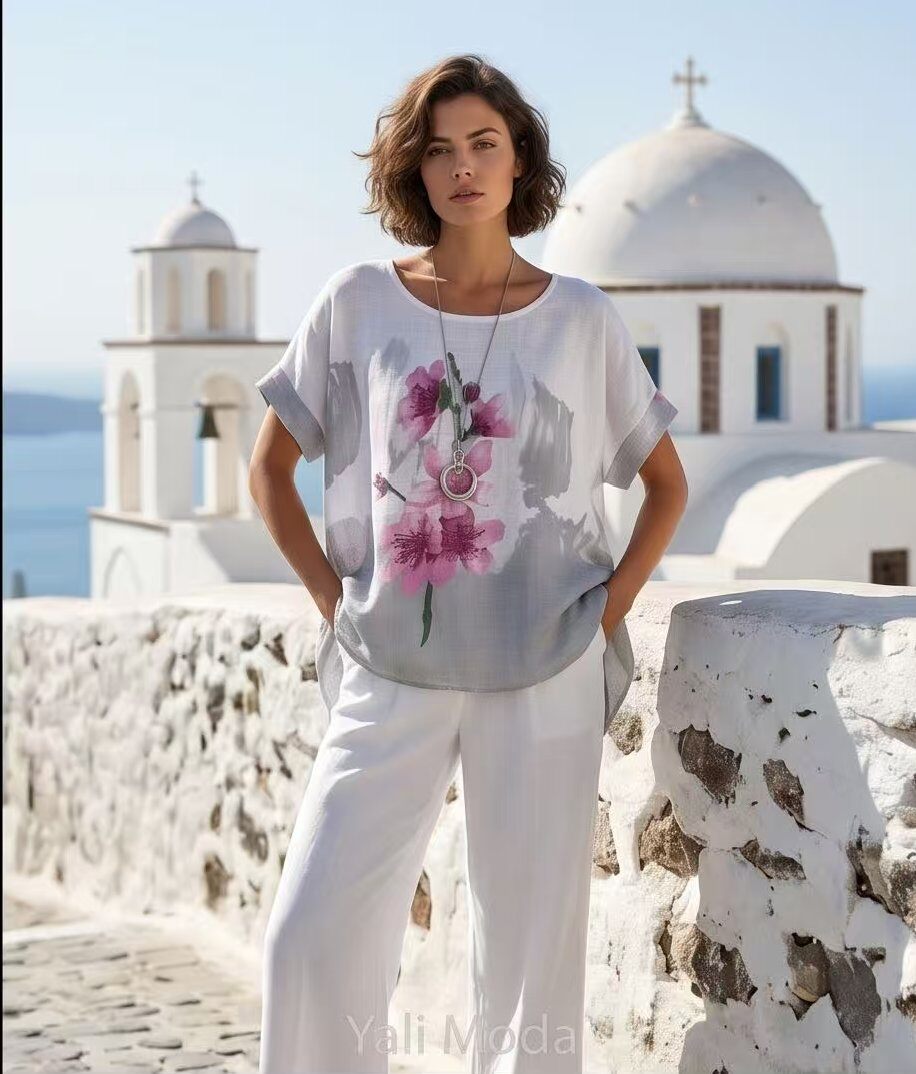 Mayorista YALI MODA - Blusa Floral Acuarela Elegancia Suave