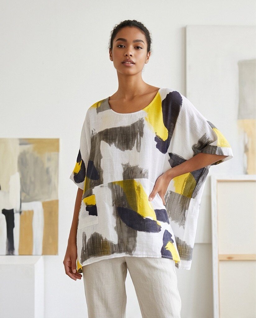 Mayorista YALI MODA - Blusa Oversize Abstracta Urban Chic