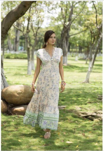 Mayorista YALI MODA - Vestido Largo "Flores de Verano"