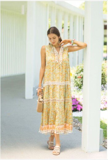 Wholesaler YALI MODA - Summer Maxi Dress "Sunny Meadow"