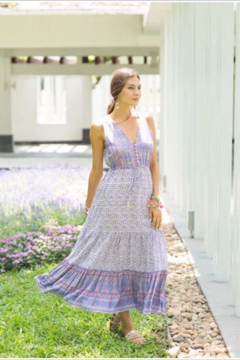 Wholesaler YALI MODA - Long Dress "Summer Breeze"