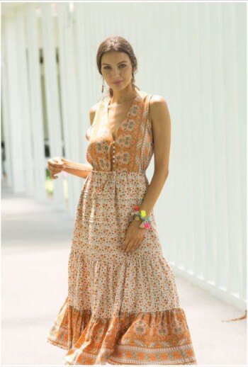 Wholesaler YALI MODA - Long Dress "Sunset Dream"
