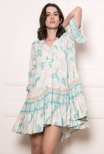Mayorista YALI MODA - Vestido Corto "Aqua Dream"