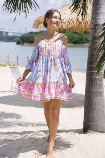 Mayorista YALI MODA - Vestido Corto de Verano "Flor de Mar"