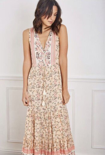 Mayorista YALI MODA - Vestido Largo "Flor de Melocotón"