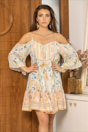Mayorista YALI MODA - Vestido Corto "Flores de Verano"