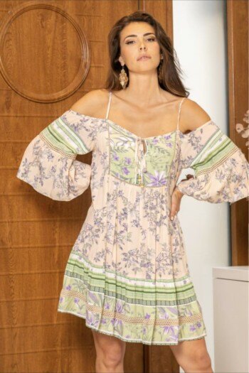 Mayorista YALI MODA - Vestido Corto "Flor de Primavera"