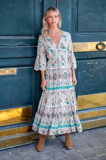 Wholesaler YALI MODA - Midi Dress "Serenity Bloom"