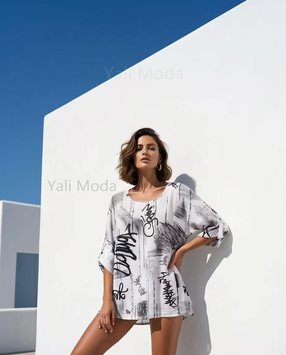 Mayorista YALI MODA - Jersey Oversize Estilo Boceto Urbano