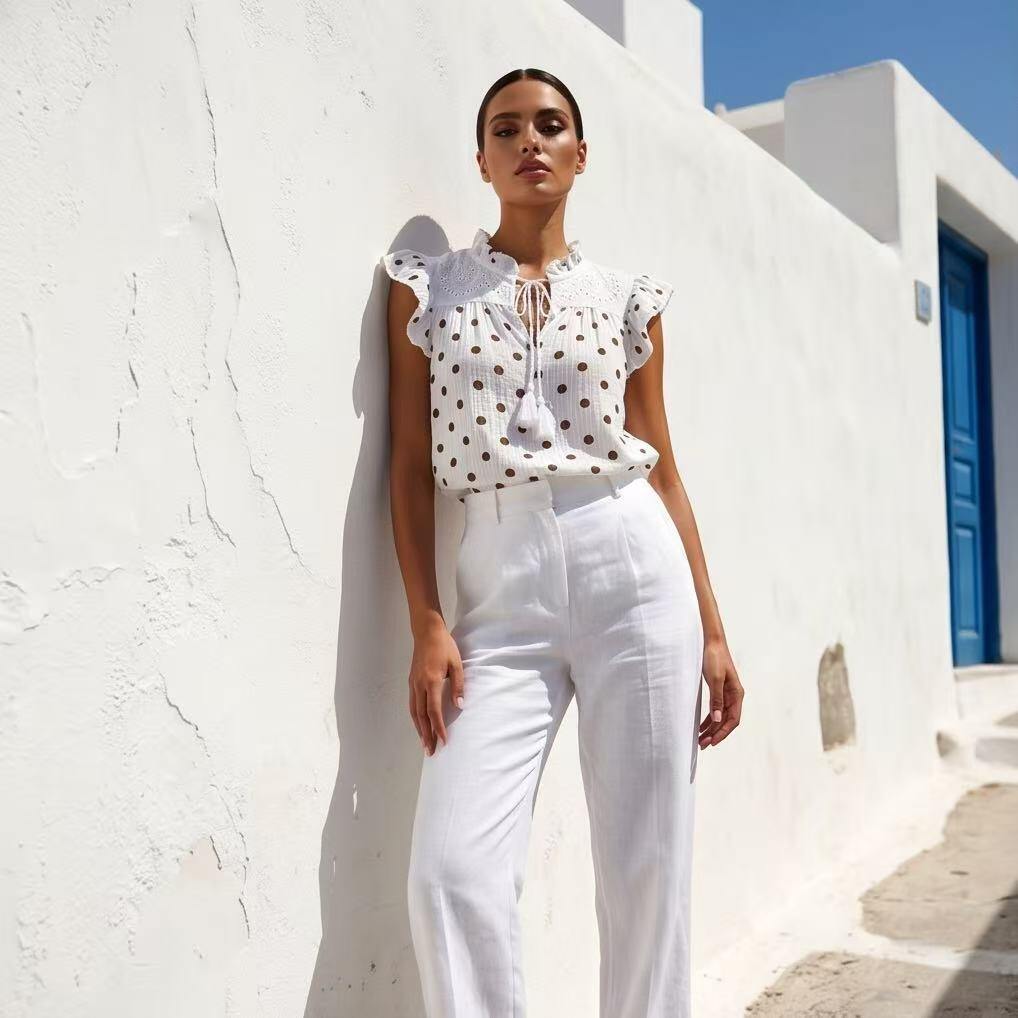 Mayorista YALI MODA - Blusa de Lunares Romántica
