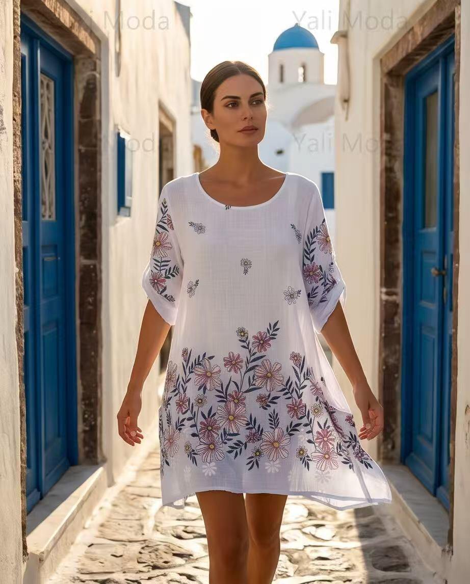 Mayorista YALI MODA - Camiseta Floral Breeze Corte Relax