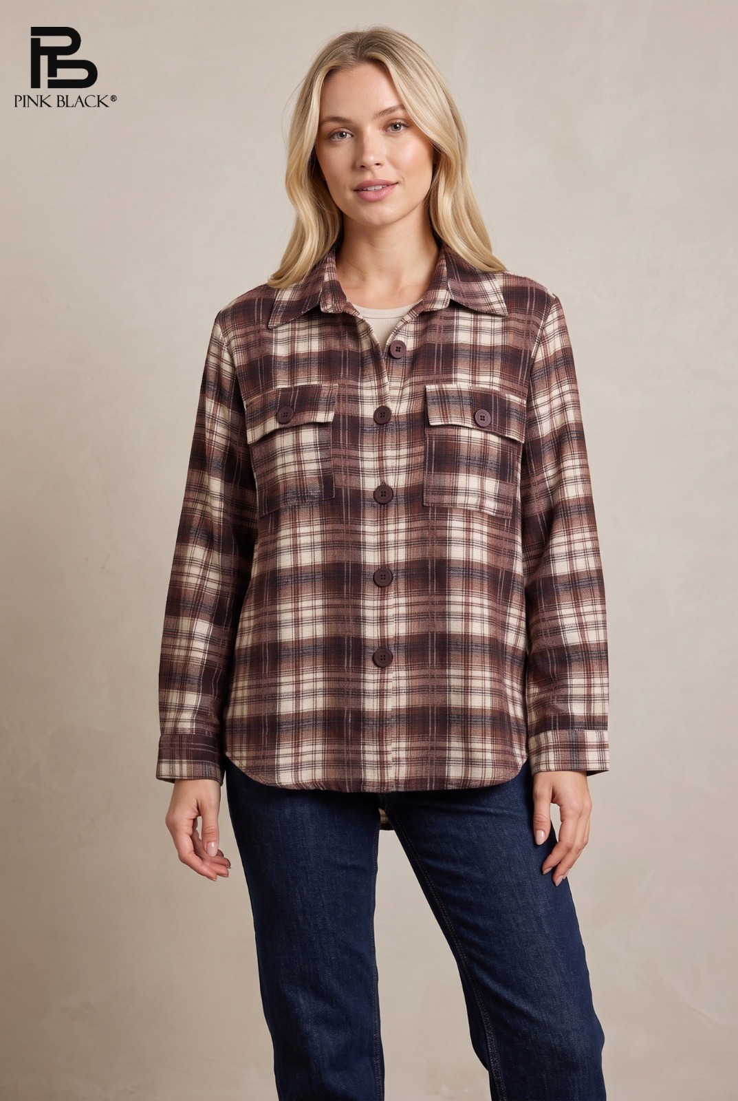 Grossista Yitaly Style - CAMICIA A QUADRI CON TASCHINI