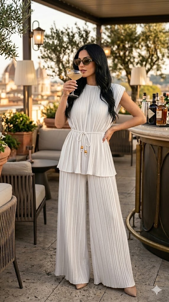 Wholesaler Yitaly Style - PLEATED SET