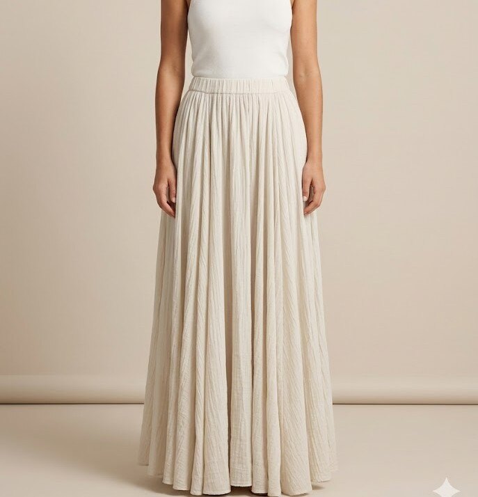 Wholesaler Yitaly Style - LONG SKIRT IN SOFT COTTON