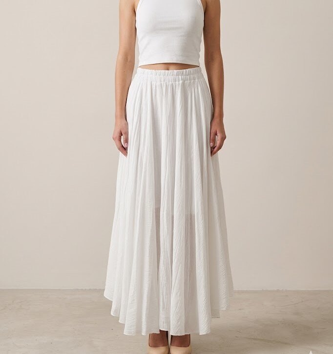 Wholesaler Yitaly Style - LONG SKIRT IN SOFT COTTON